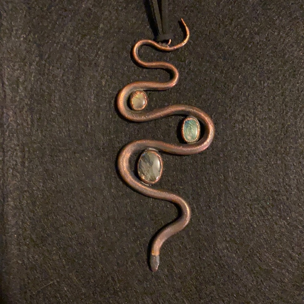 Snake labradorite necklace